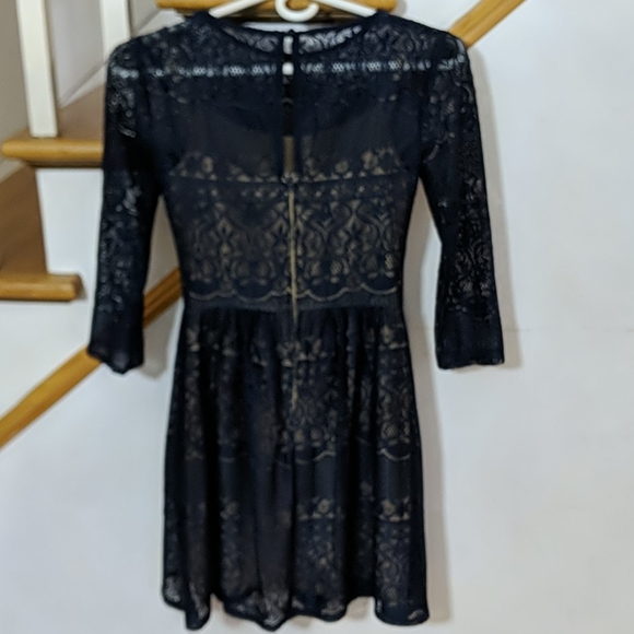 Juniors Dress- Navy Blue - Picture 2 of 4